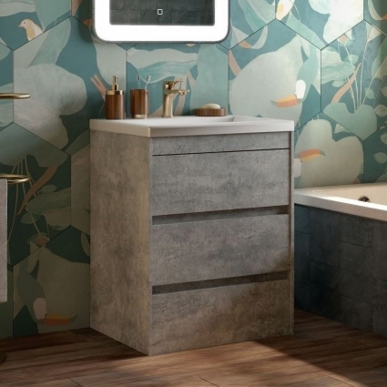 Тумба для комплекта Art&Max Family 60, напольная, Cemento Veneto