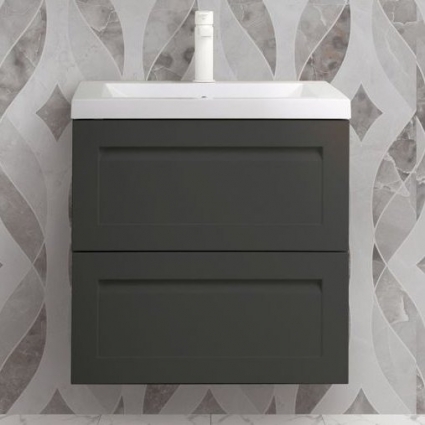 Тумба для комплекта Art&Max Platino 60, подвесная, серый матовый