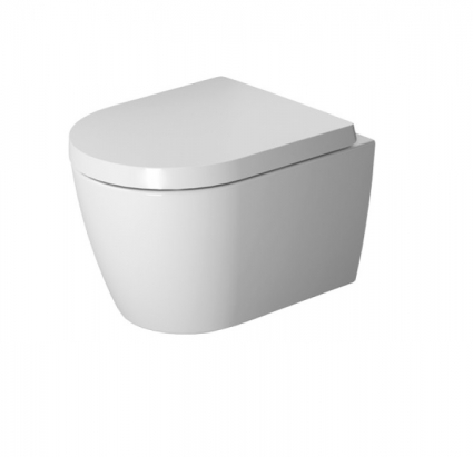 Унитаз подвесной Duravit ME by Starck без смывного обода с крепежем Durafix