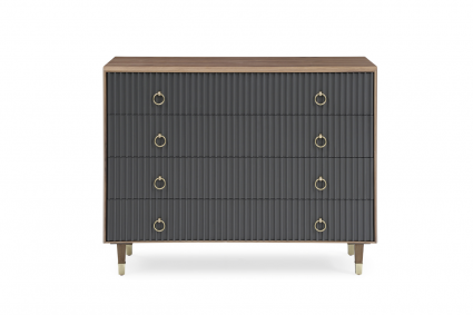 Комод Garda Decor с четырьмя выдвижными ящиками 