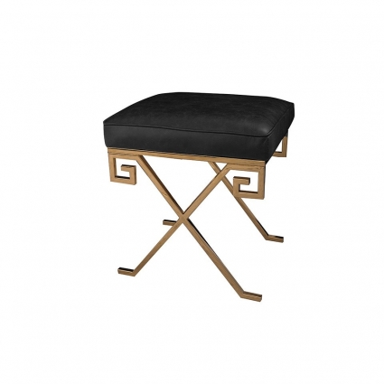 Пуф ROOMERS FURNITURE с сидением из натуральной кожи