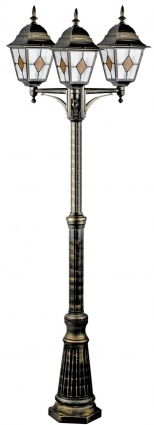 Садово-парковый светильник Arte Lamp Berlin A1017PA-3BN