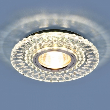 Встраиваемый светильник Elektrostandard 2197 MR16 CL/SL прозрачный/серебро 4690389101021