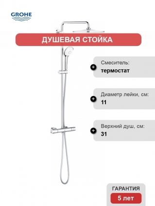 Душевая стойка Grohe Euphoria System 310 26075001