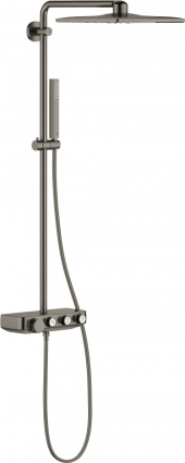 Душевая стойка Grohe Euphoria SmartControl System 310 Cube Duo 26508AL0 с термостатом, темный графит