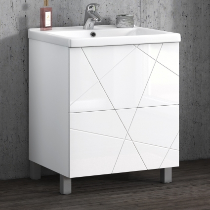 Тумба для комплекта Vigo Geometry 70 белая