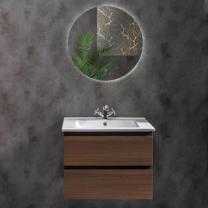Мебель для ванной Armadi Art Capolda 65 dark wood