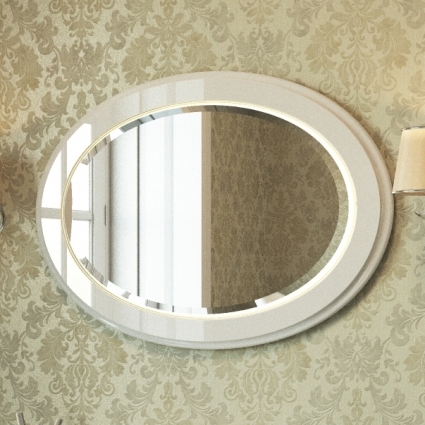 Зеркало Edelform Decora 100 белый глянец