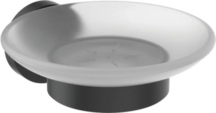Мыльница Ideal Standard IOM матовое стекло, черная