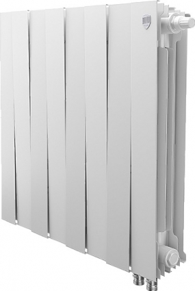 Радиатор биметаллический Royal Thermo Piano Forte 500 VDR bianco traffico, 8 секций, белый