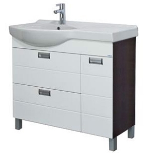 Тумба для комплекта Aquanet Сити 90 венге L