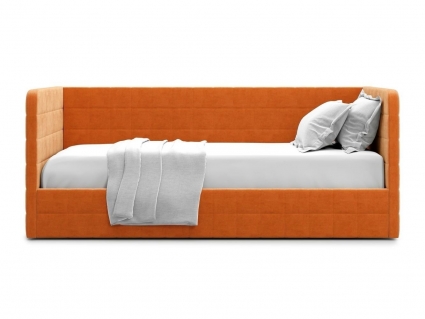 Кровать с подъемным механизмом MYROOM Family Brenta 90х200 оранжевого цвета