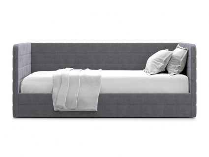Кровать с подъемным механизмом MYROOM Family Brenta 90х200 серого цвета