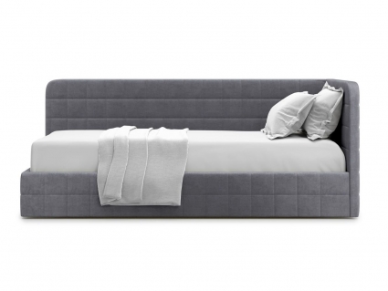 Кровать с подъемным механизмом MYROOM Family Tichina 120х200 серого цвета