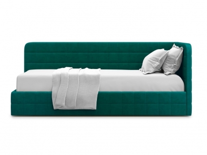 Кровать с подъемным механизмом MYROOM Family Tichina 120х200 зеленого цвета