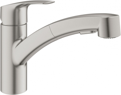 Смеситель Grohe Eurosmart 30305DC1 для кухонной мойки, суперсталь