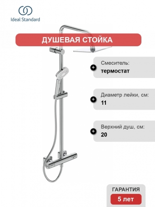 Душевая стойка Ideal Standard IdealRain cube evo A6985AA
