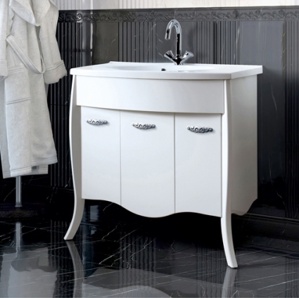 Тумба для комплекта Belux Бриз 100 белая