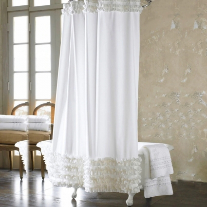 Штора для ванной Carnation Home Fashions Ruffles 200x240