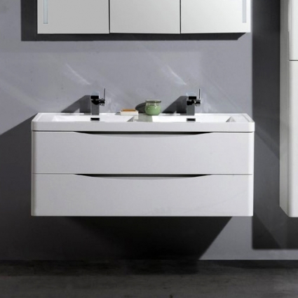 Тумба для комплекта BelBagno Ancona-N 120 bianco lucido подвесная