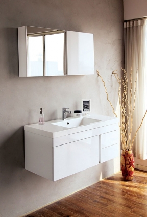 Мебель для ванной BelBagno Luce 100 bianco lucido