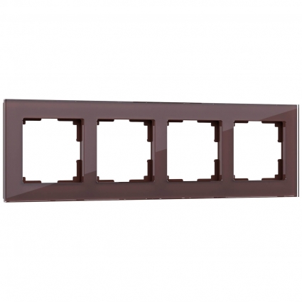 Рамка на 4 поста Werkel Favorit мокко W0041118 4690389160059