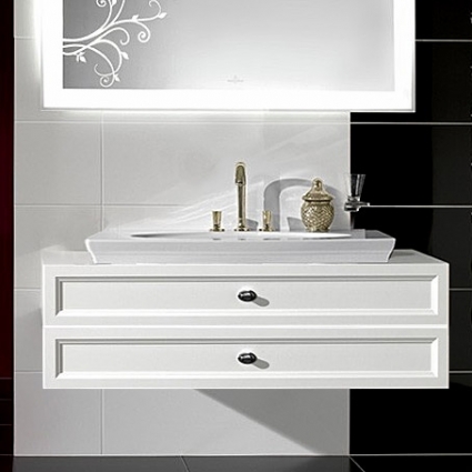Тумба для комплекта Villeroy & Boch La Belle белая, 2 ящика
