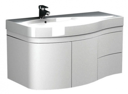 Тумба для комплекта Aquanet Опера 2-115 белая L