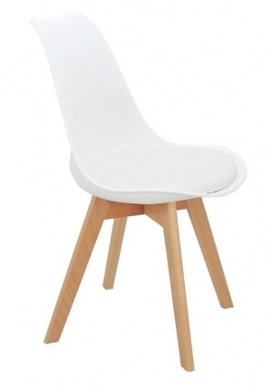 Стул bradexhome Bon белого цвета