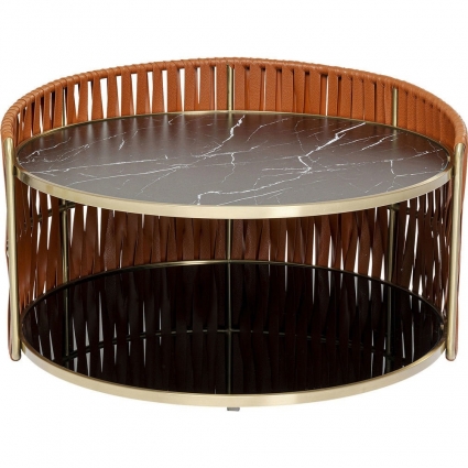 Столик кофейный KARE DESIGN Screen Copper со стеклянными поверхностями