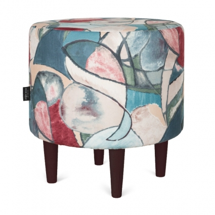 Пуф ARBEN DECOR MAGIC Спутник FLEUR AZURE с обивкой из полиэстера