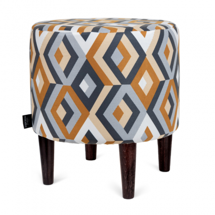 Пуф ARBEN DECOR MAGIC Спутник Escada Ochre с ножками цвета венге 