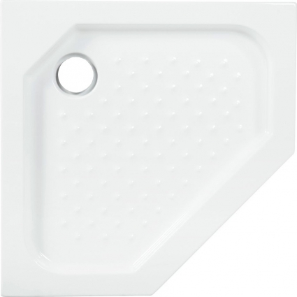 Поддон для душа Cezares Tray 90 см пятиугольный, акриловый, без сифона