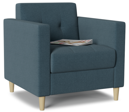 Кресло MYROOM Family Квест Blue темно-синего цвета