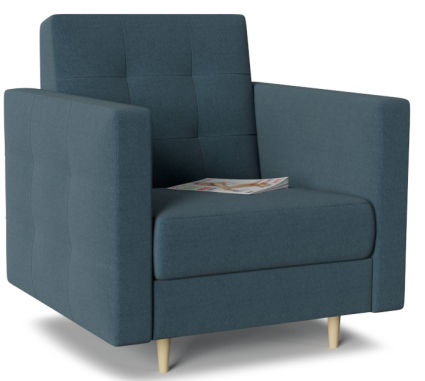 Кресло MYROOM Family Godivo Blue темно-синего цвета