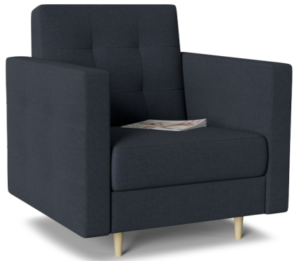 Кресло MYROOM Family Godivo Dark Blue темно-синего цвета