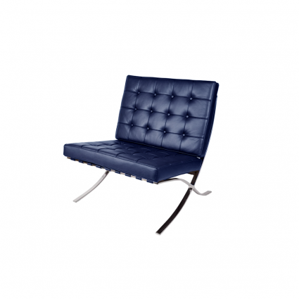 Кресло ROOMERS FURNITURE Барселона синего цвета