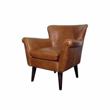Кресло ROOMERS FURNITURE с обивкой из натуральной кожи