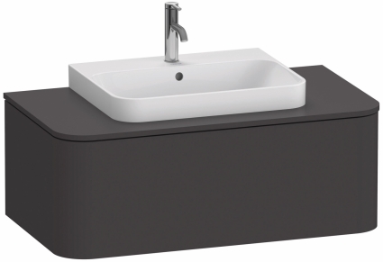 Тумба с раковиной Duravit Happy D.2 Plus 100 графит суперматовый