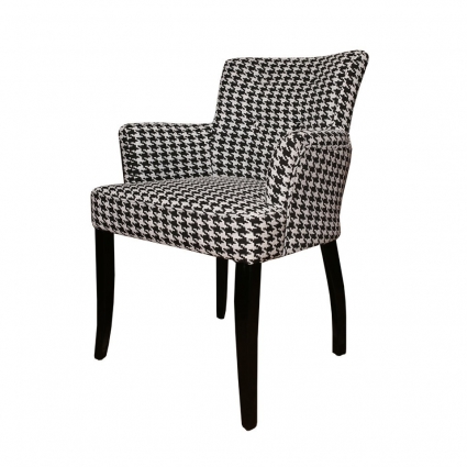 Стул ROOMERS FURNITURE Кравли с черно-белым принтом