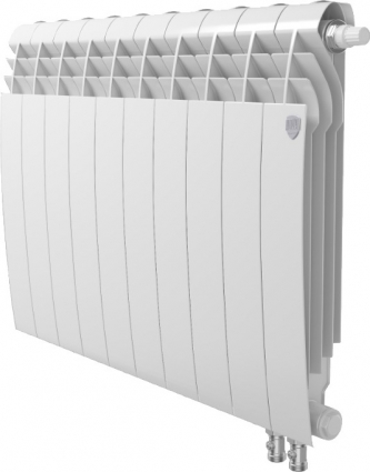 Радиатор биметаллический Royal Thermo BiLiner 500 VDR 10 секций, bianco traffico