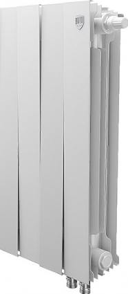 Радиатор биметаллический Royal Thermo Piano Forte 500 VDR bianco traffico, 4 секции, белый