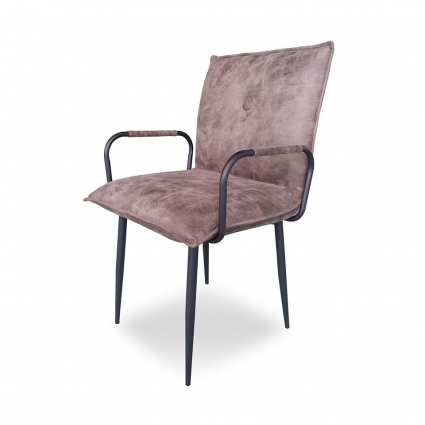 Полукресло ROOMERS FURNITURE Дуакс с обивкой из натуральной кожи