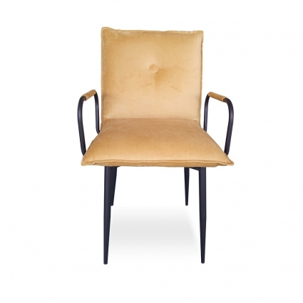 Полукресло ROOMERS FURNITURE Дуакс желтого цвета