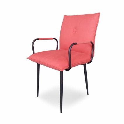 Полукресло ROOMERS FURNITURE Дуакс красного цвета