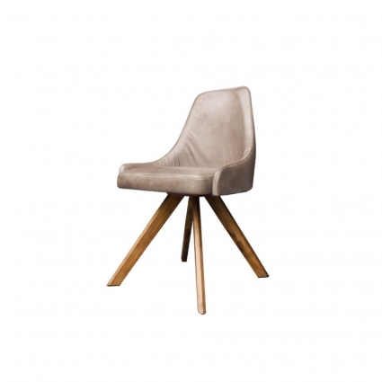 Стул ROOMERS FURNITURE с обивкой из натуральной кожи 