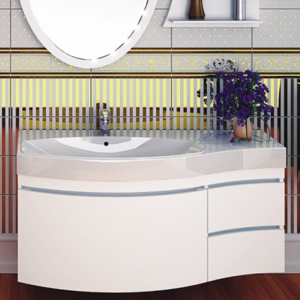 Тумба для комплекта Aquanet Опера 1-115 белая с ящиком L
