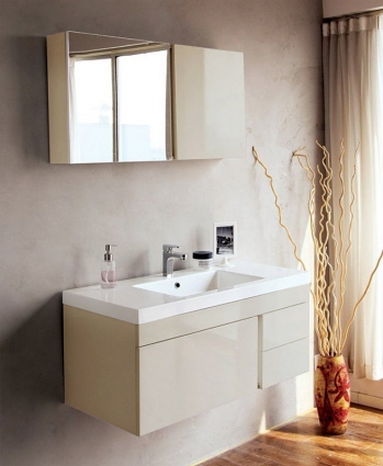 Мебель для ванной BelBagno Luce 100 tortora lucido