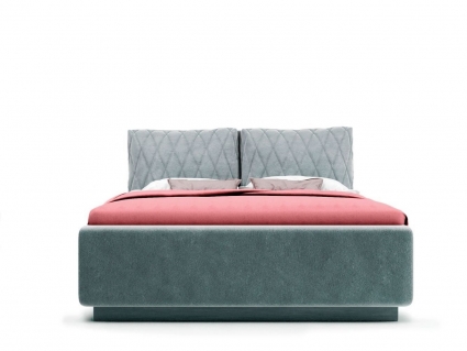 Кровать MYROOM Family Celeste серого цвета с ортопедическим основанием 180х200 