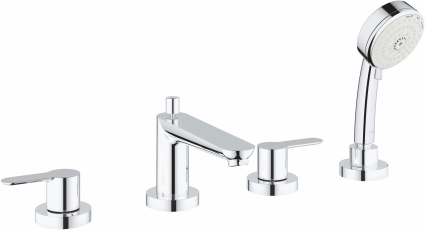 Смеситель Grohe BauEdge 2512000A на борт ванны, хром